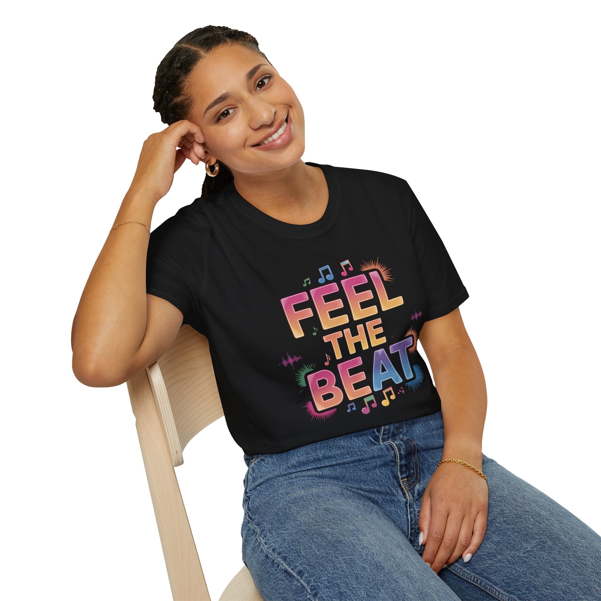 Feel the Beat Women's Tee – Soft, Stylish, and Sustainable Comfort - Sublimegifts4u.com