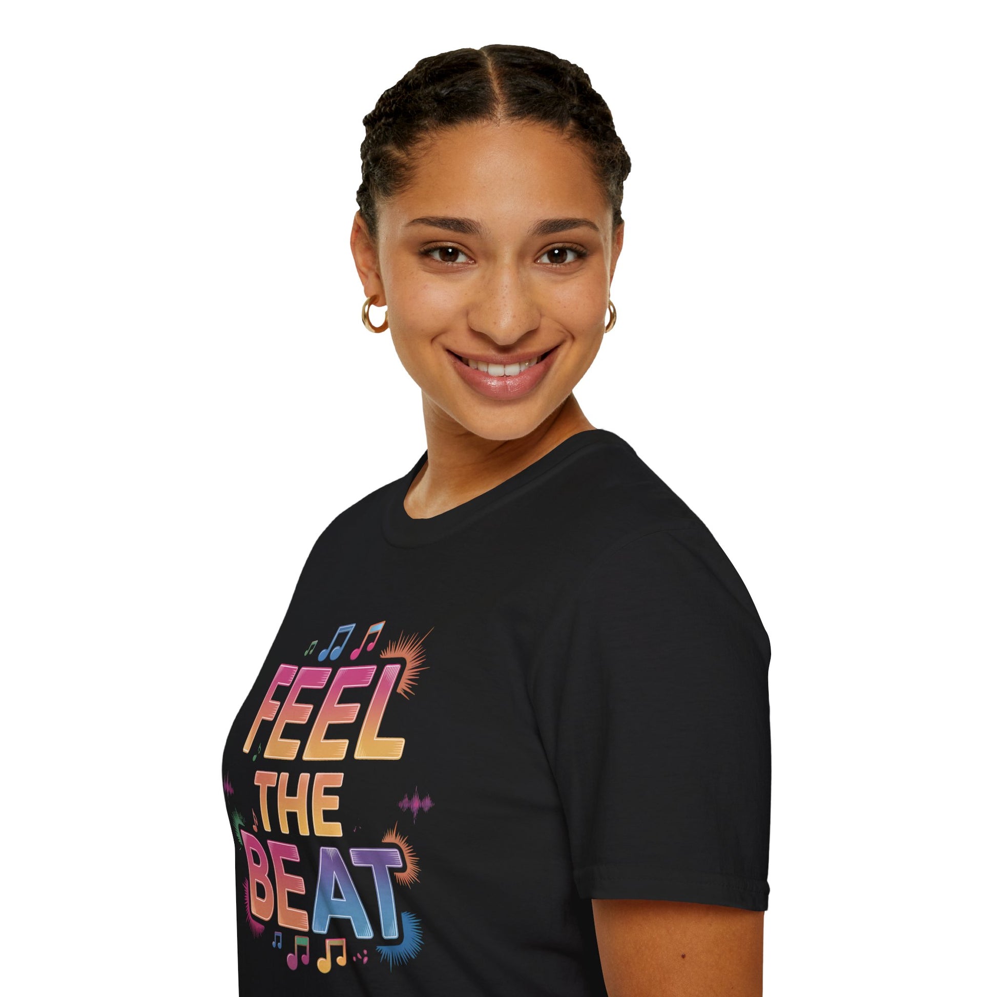 Feel the Beat Women's Tee – Soft, Stylish, and Sustainable Comfort - Sublimegifts4u.com