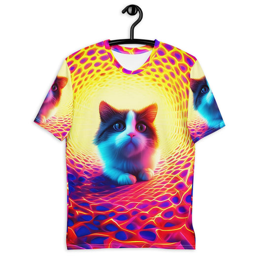 3D Cat Design T-Shirt - Ultra - Comfortable, All - Over Print Tee - Sublimegifts4u.com