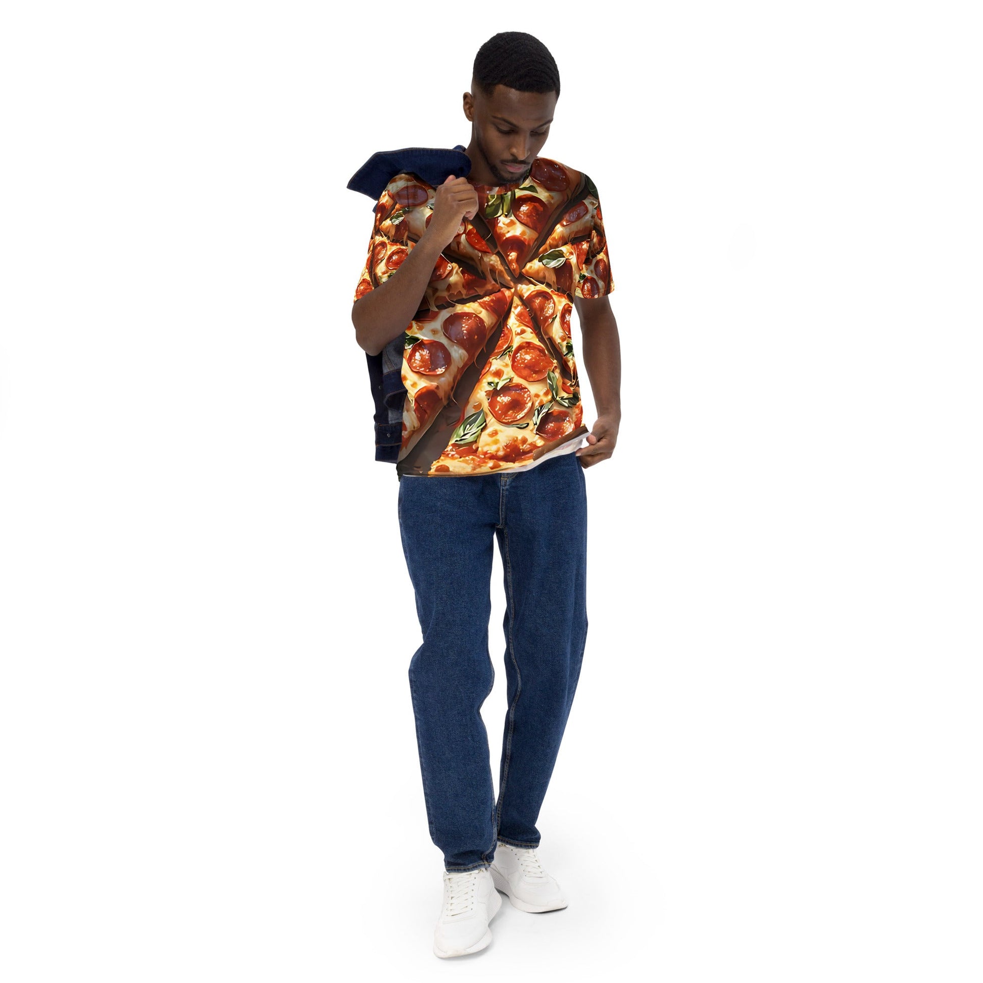 3D Pizza Slice T-Shirt - Mouthwatering All - Over Print Tee - Sublimegifts4u.com