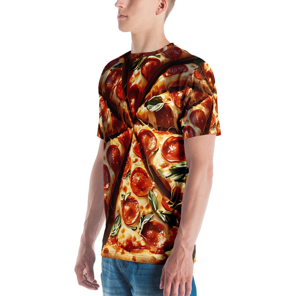 3D Pizza Slice T-Shirt - Mouthwatering All - Over Print Tee - Sublimegifts4u.com