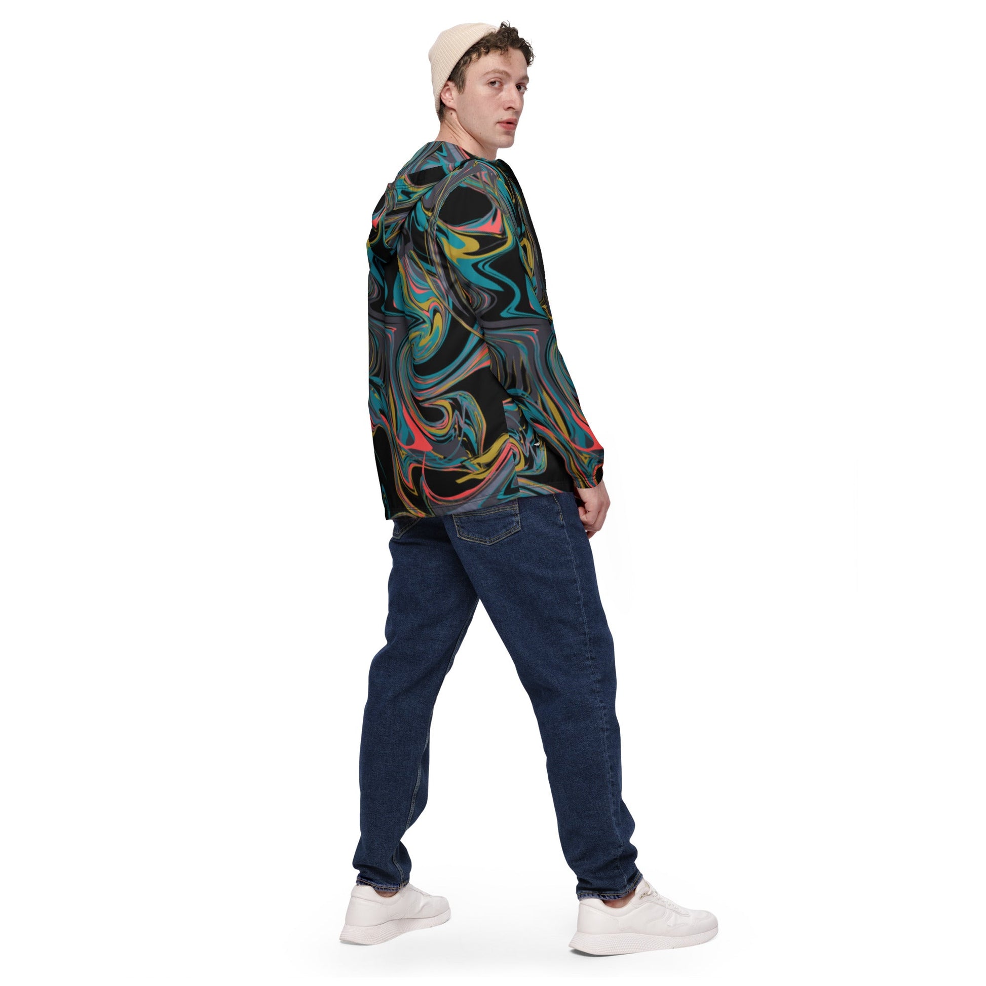 All - Over Print Windbreaker - Lightweight, Multicolor Design for Every Weather - Sublimegifts4u.com