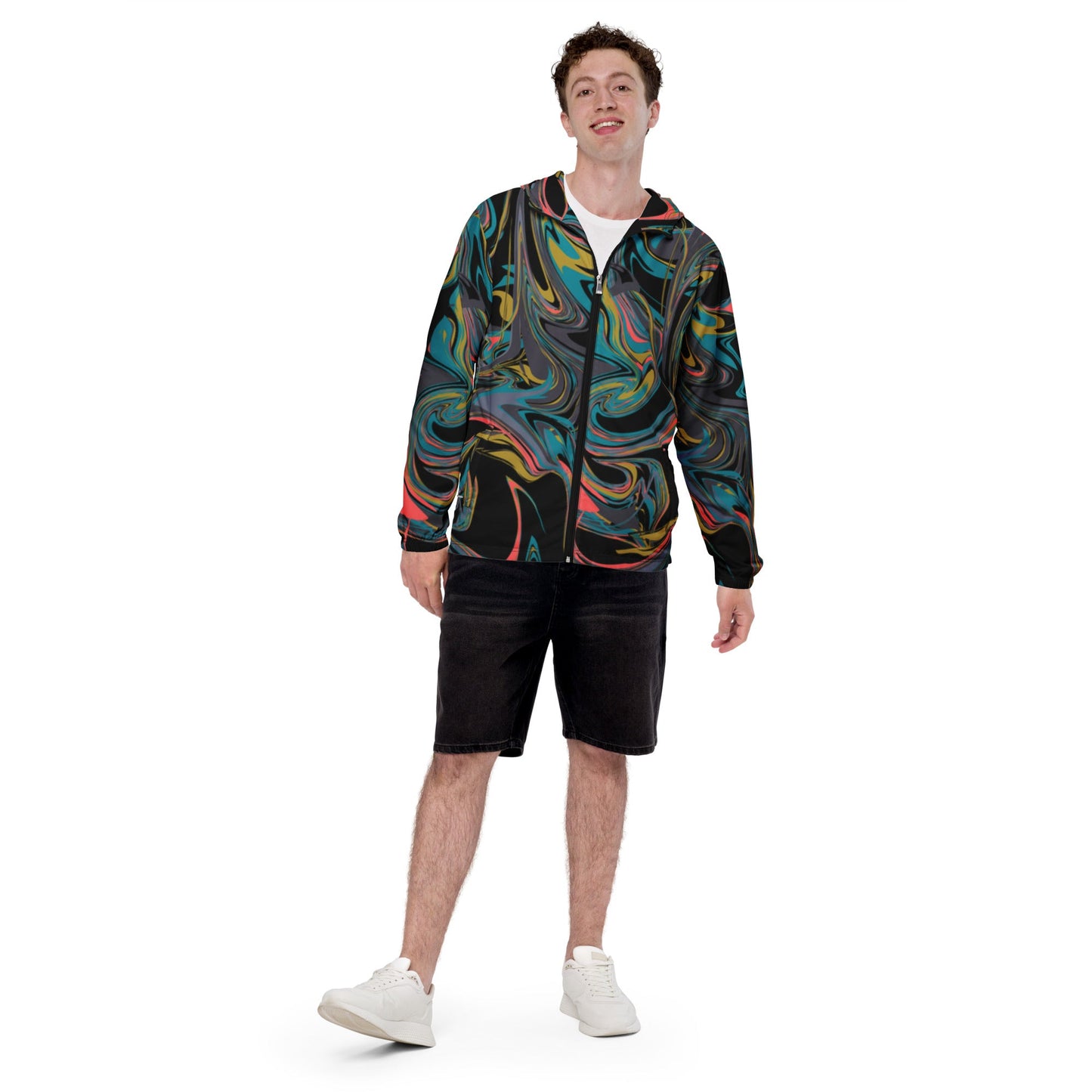 All - Over Print Windbreaker - Lightweight, Multicolor Design for Every Weather - Sublimegifts4u.com