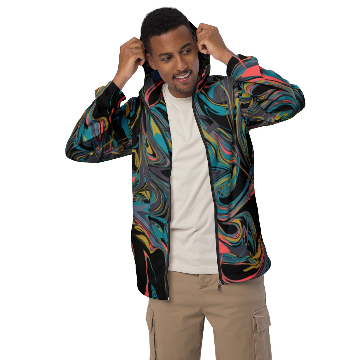 All - Over Print Windbreaker - Lightweight, Multicolor Design for Every Weather - Sublimegifts4u.com