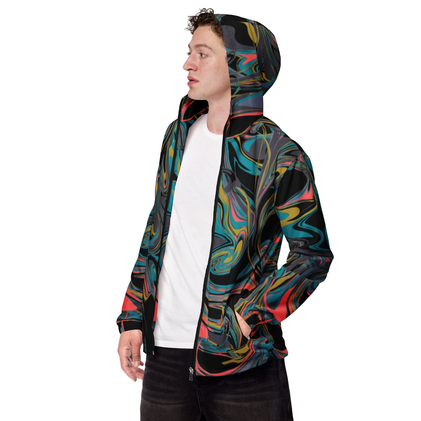 All - Over Print Windbreaker - Lightweight, Multicolor Design for Every Weather - Sublimegifts4u.com