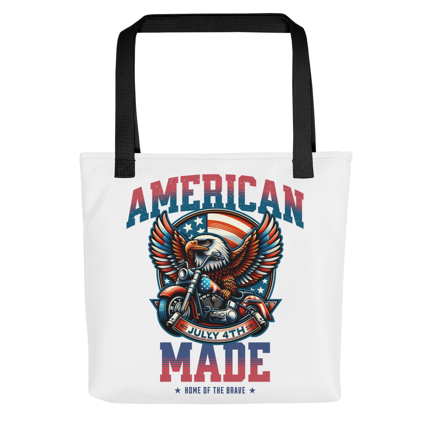 American Eagle Harley Tote Bag – Patriotic American Made Design - Sublimegifts4u.com