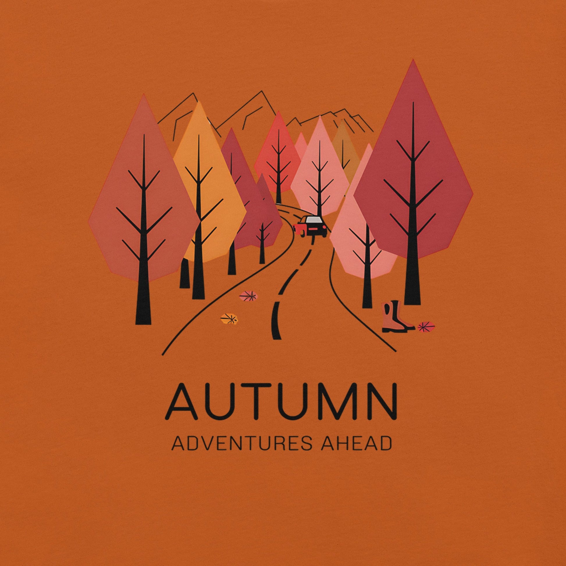 Autumn Adventure Awaits Women's T-Shirt – Minimalist Street & Autumn Trees - Sublimegifts4u.com