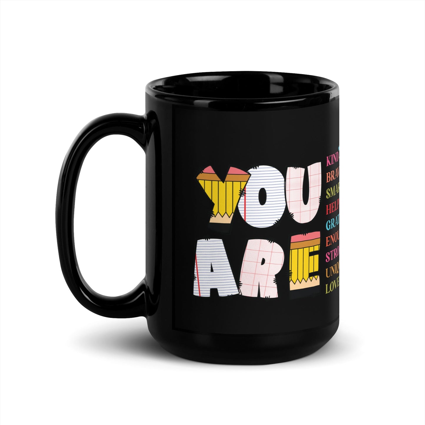 Black Glossy Teacher's Gift Mug - Motivational & Inspirational (11oz & 15oz) - Sublimegifts4u.com