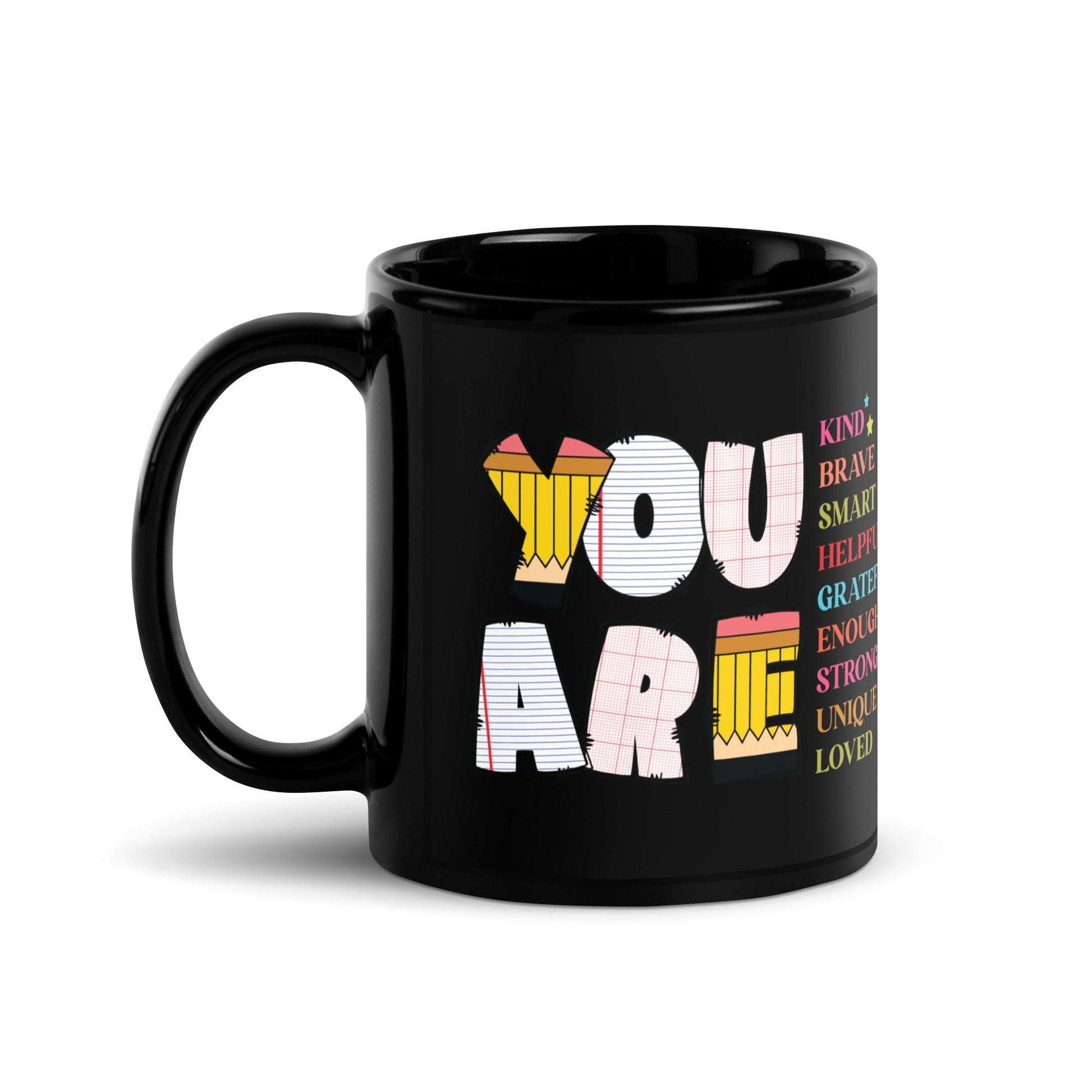 Black Glossy Teacher's Gift Mug - Motivational & Inspirational (11oz & 15oz) - Sublimegifts4u.com