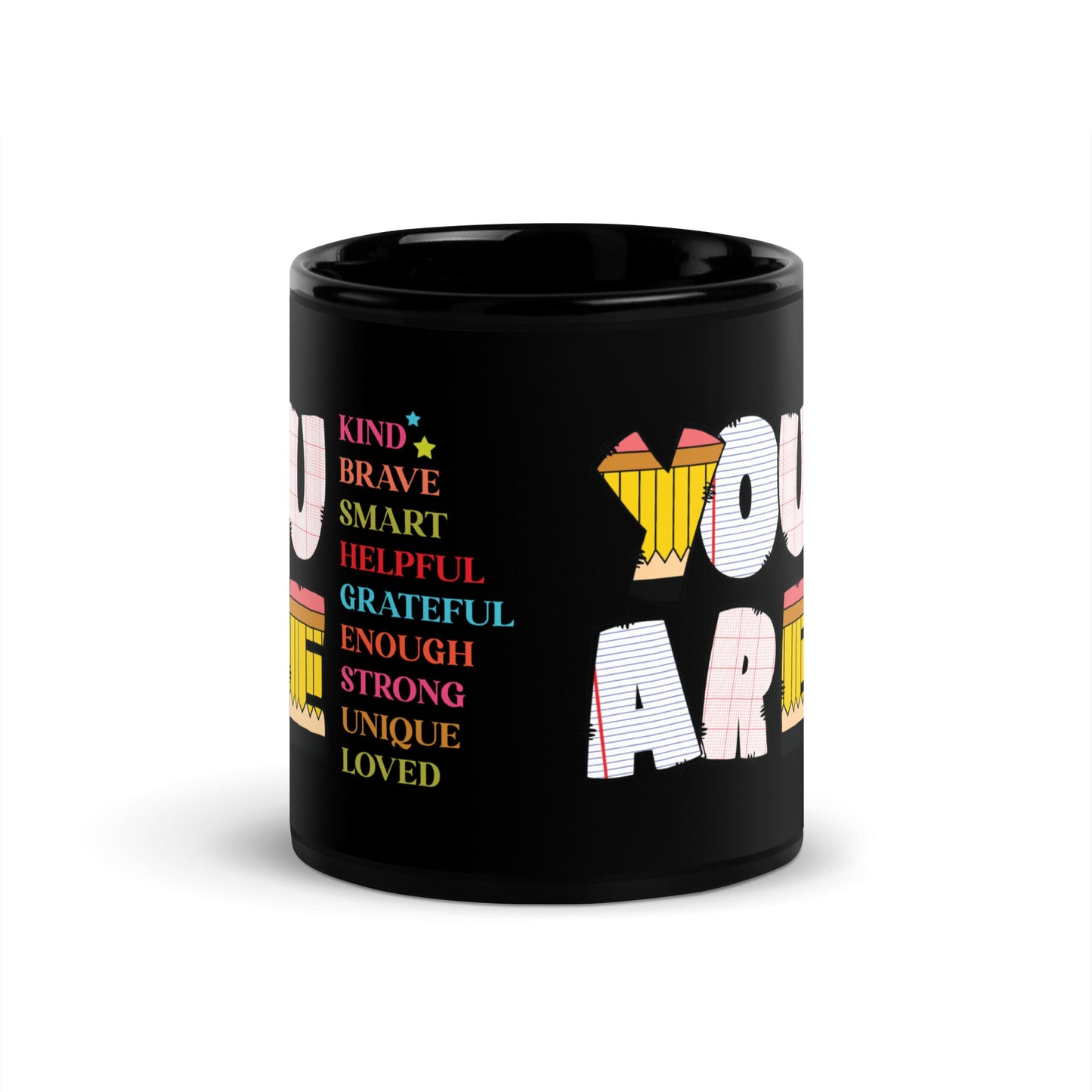 Black Glossy Teacher's Gift Mug - Motivational & Inspirational (11oz & 15oz) - Sublimegifts4u.com