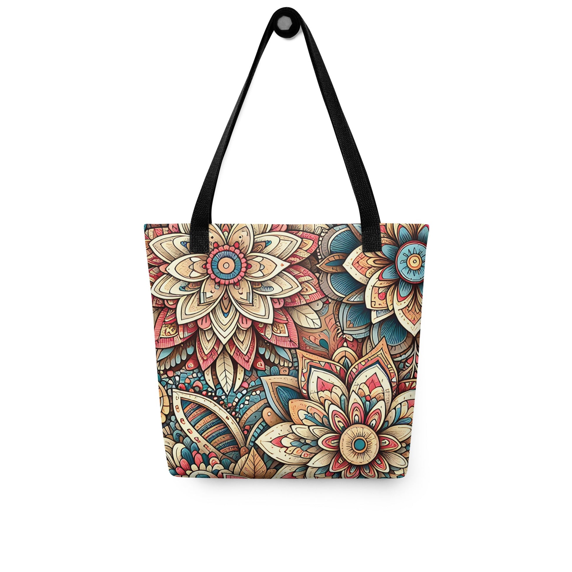 Boho Floral All - Over Print Tote Bag - Spacious & Trendy - Sublimegifts4u.com