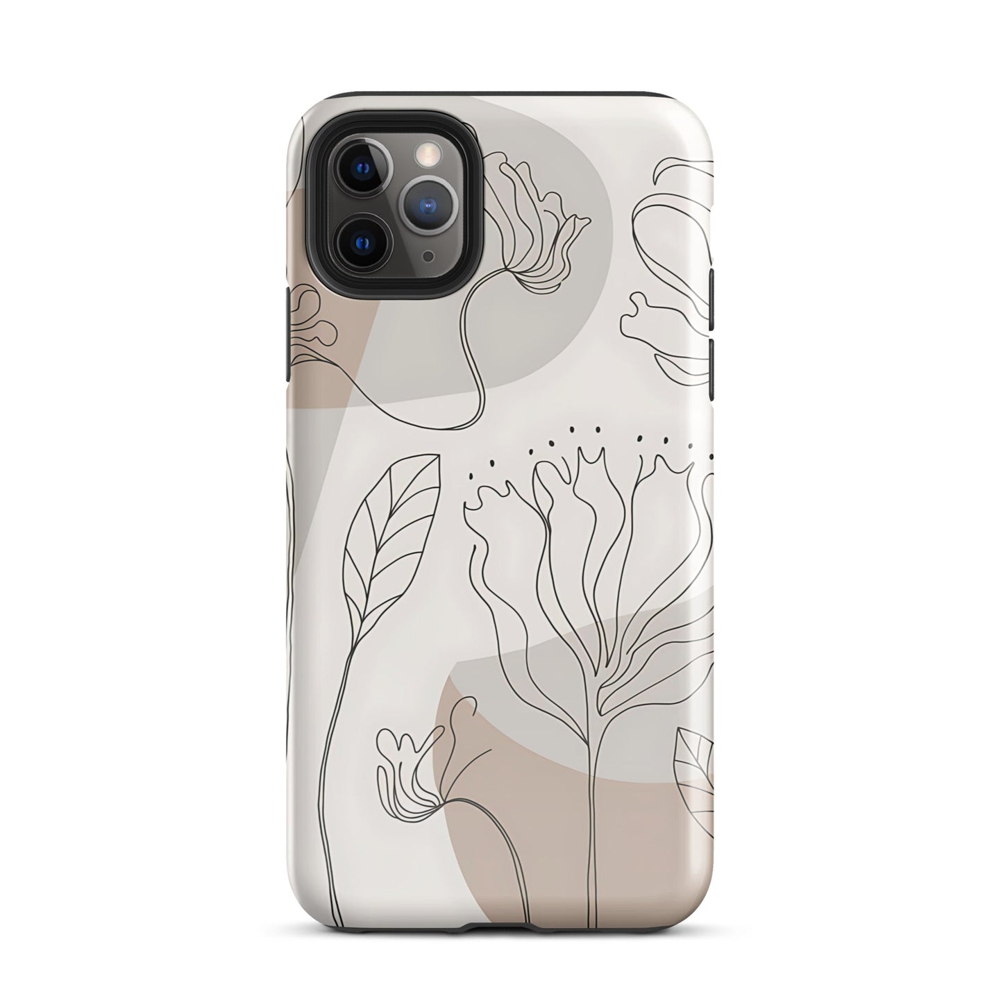 Boho Minimalist Floral Line Art iPhone Case | Dual - Layer Protection - Sublimegifts4u.com