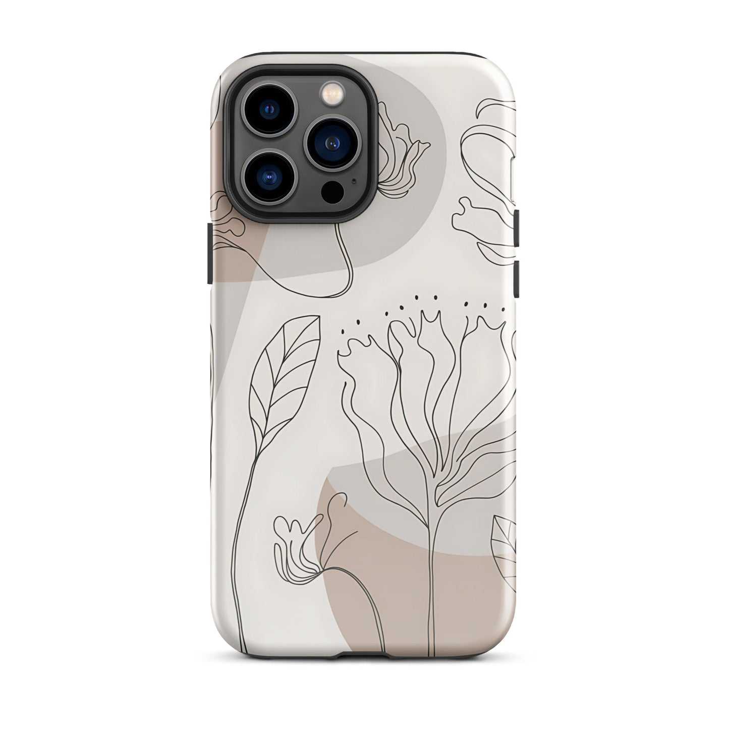 Boho Minimalist Floral Line Art iPhone Case | Dual - Layer Protection - Sublimegifts4u.com