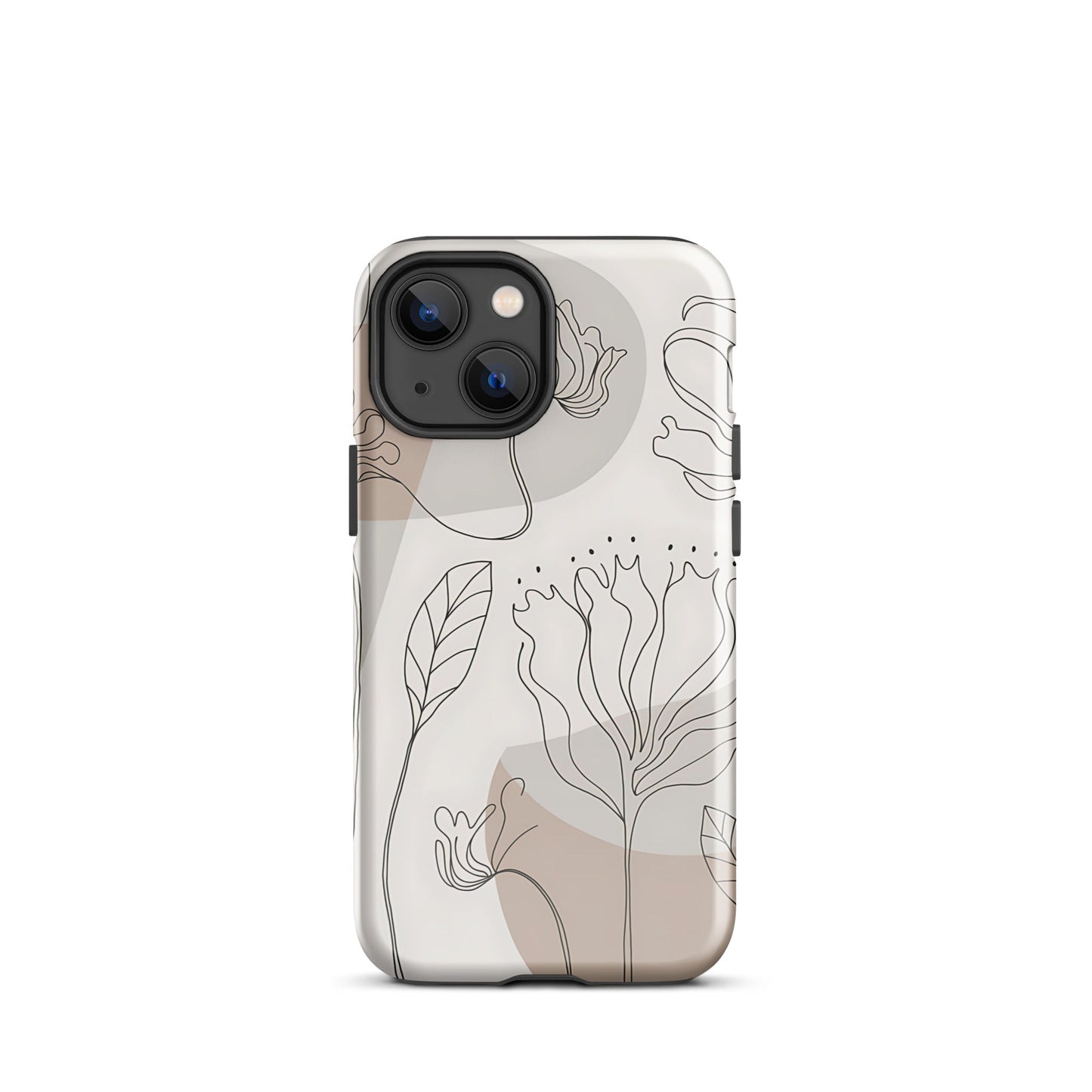 Boho Minimalist Floral Line Art iPhone Case | Dual - Layer Protection - Sublimegifts4u.com