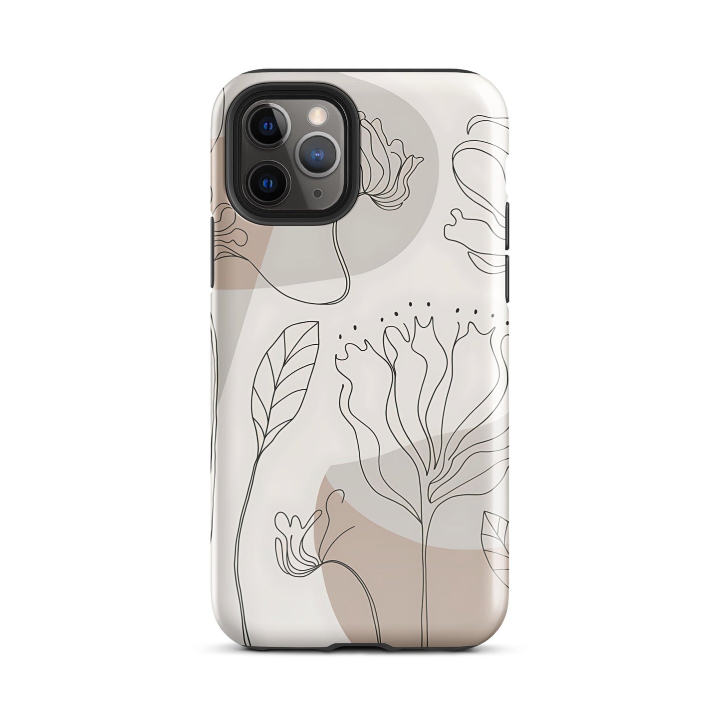 Boho Minimalist Floral Line Art iPhone Case | Dual - Layer Protection - Sublimegifts4u.com