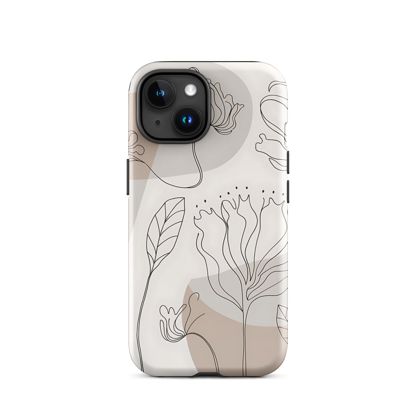 Boho Minimalist Floral Line Art iPhone Case | Dual - Layer Protection - Sublimegifts4u.com