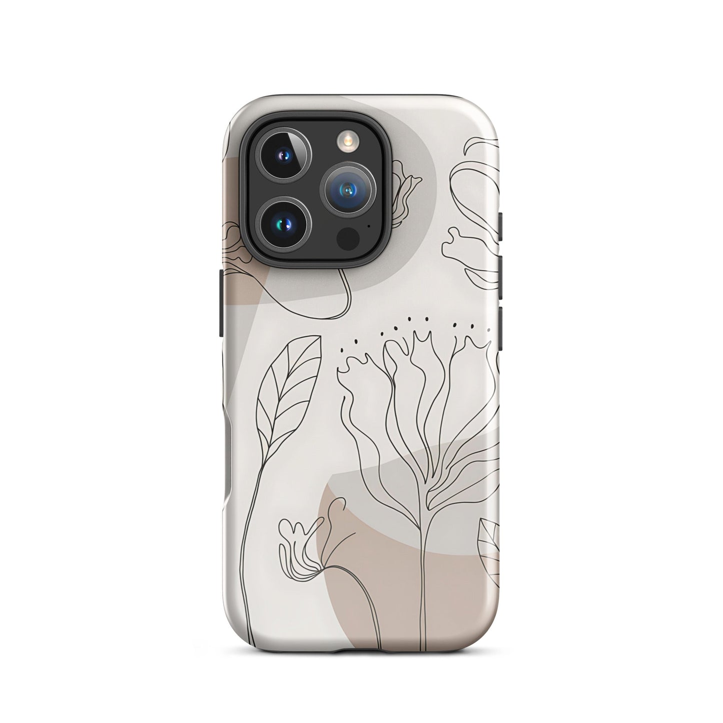 Boho Minimalist Floral Line Art iPhone Case | Dual - Layer Protection - Sublimegifts4u.com