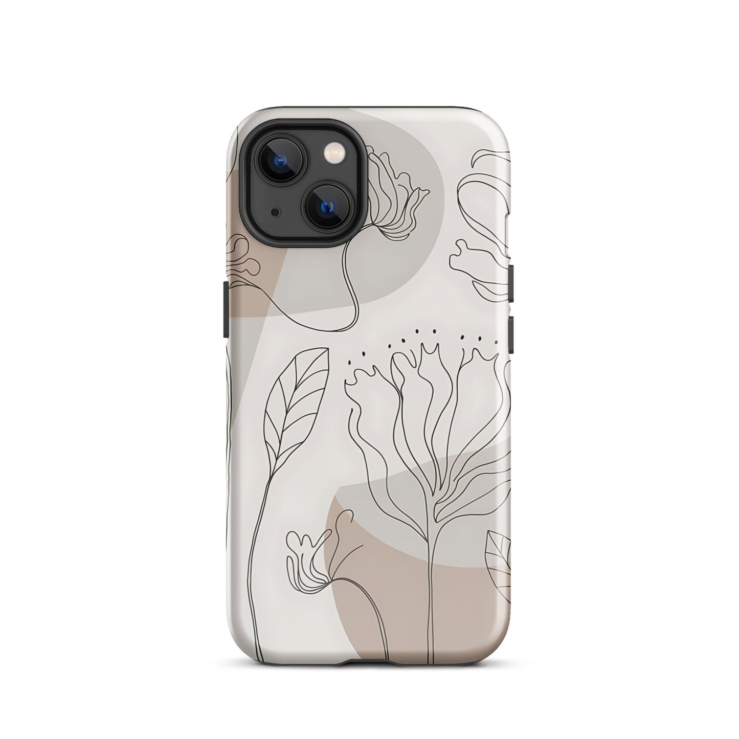 Boho Minimalist Floral Line Art iPhone Case | Dual - Layer Protection - Sublimegifts4u.com