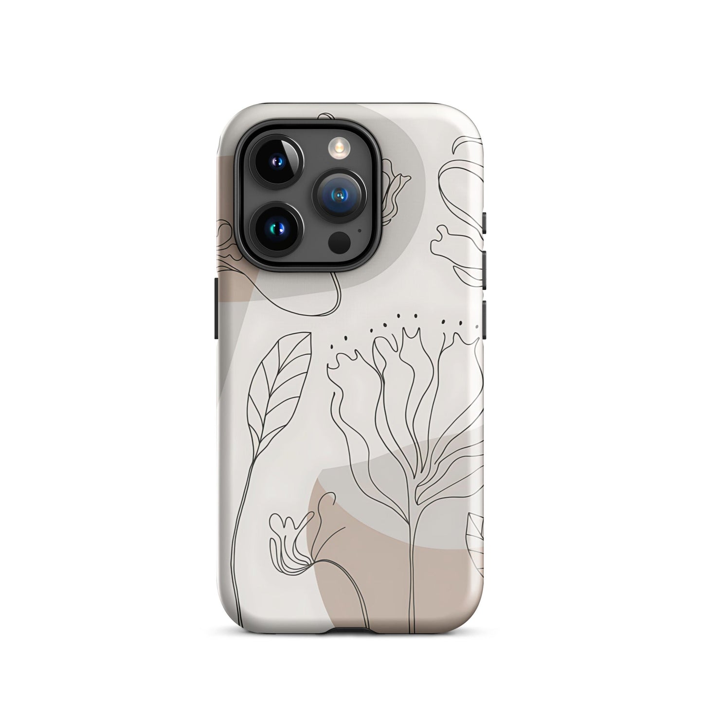 Boho Minimalist Floral Line Art iPhone Case | Dual - Layer Protection - Sublimegifts4u.com