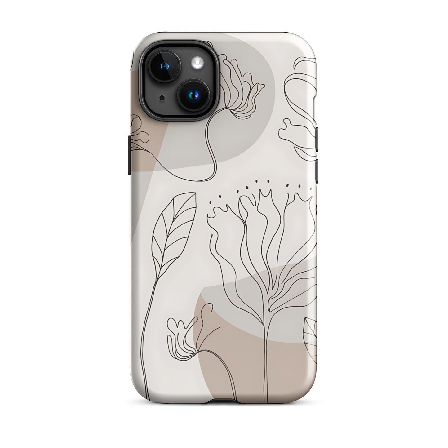 Boho Minimalist Floral Line Art iPhone Case | Dual - Layer Protection - Sublimegifts4u.com