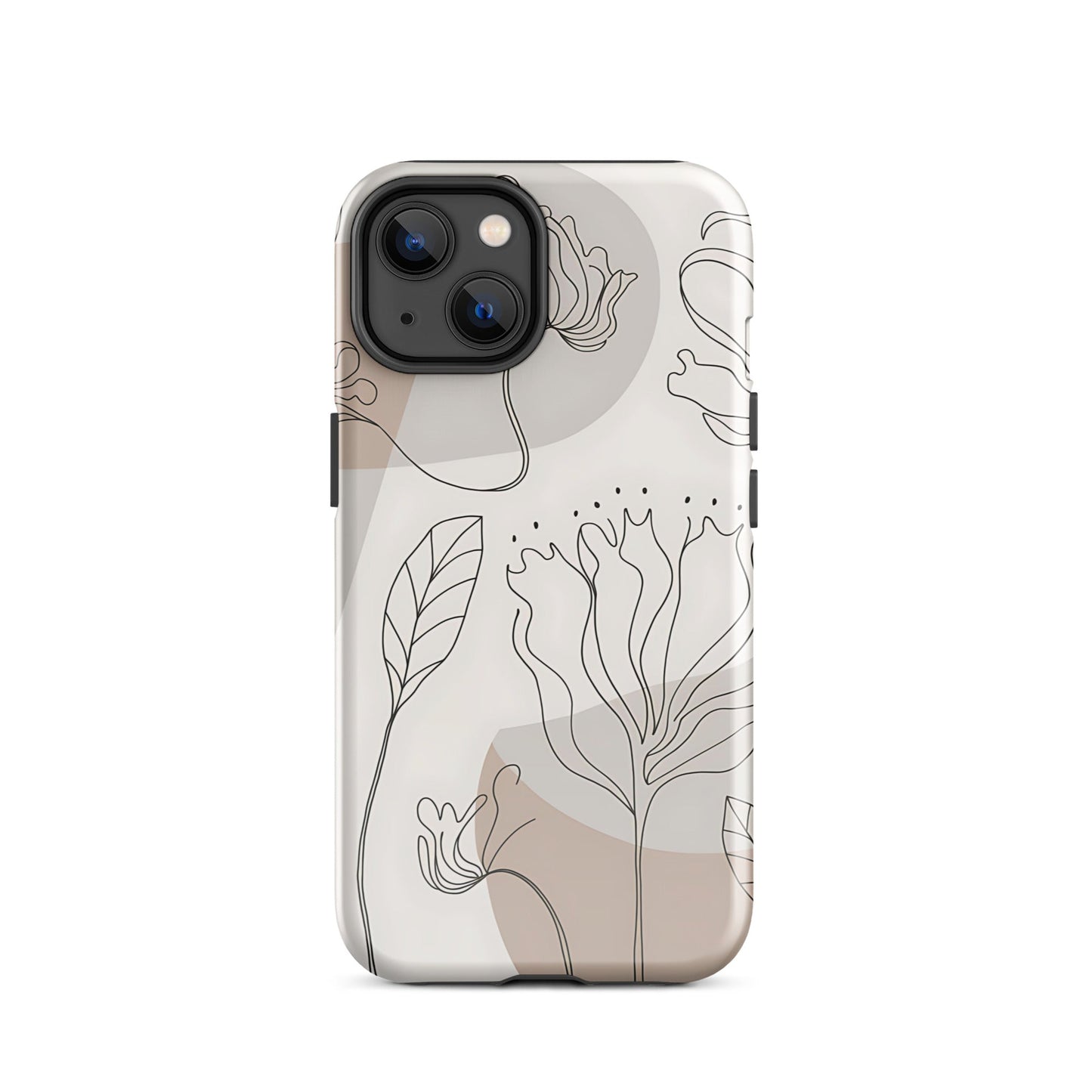 Boho Minimalist Floral Line Art iPhone Case | Dual - Layer Protection - Sublimegifts4u.com