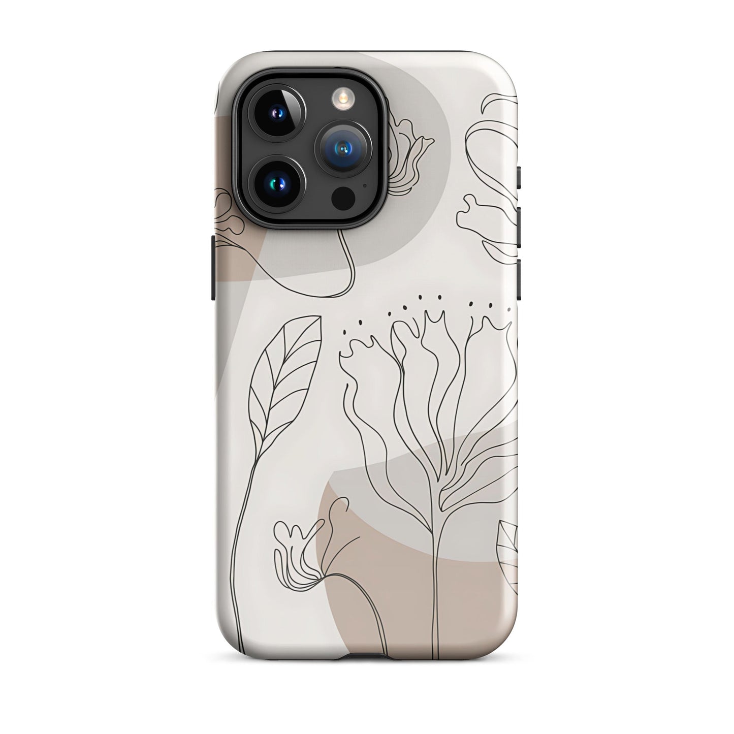 Boho Minimalist Floral Line Art iPhone Case | Dual - Layer Protection - Sublimegifts4u.com