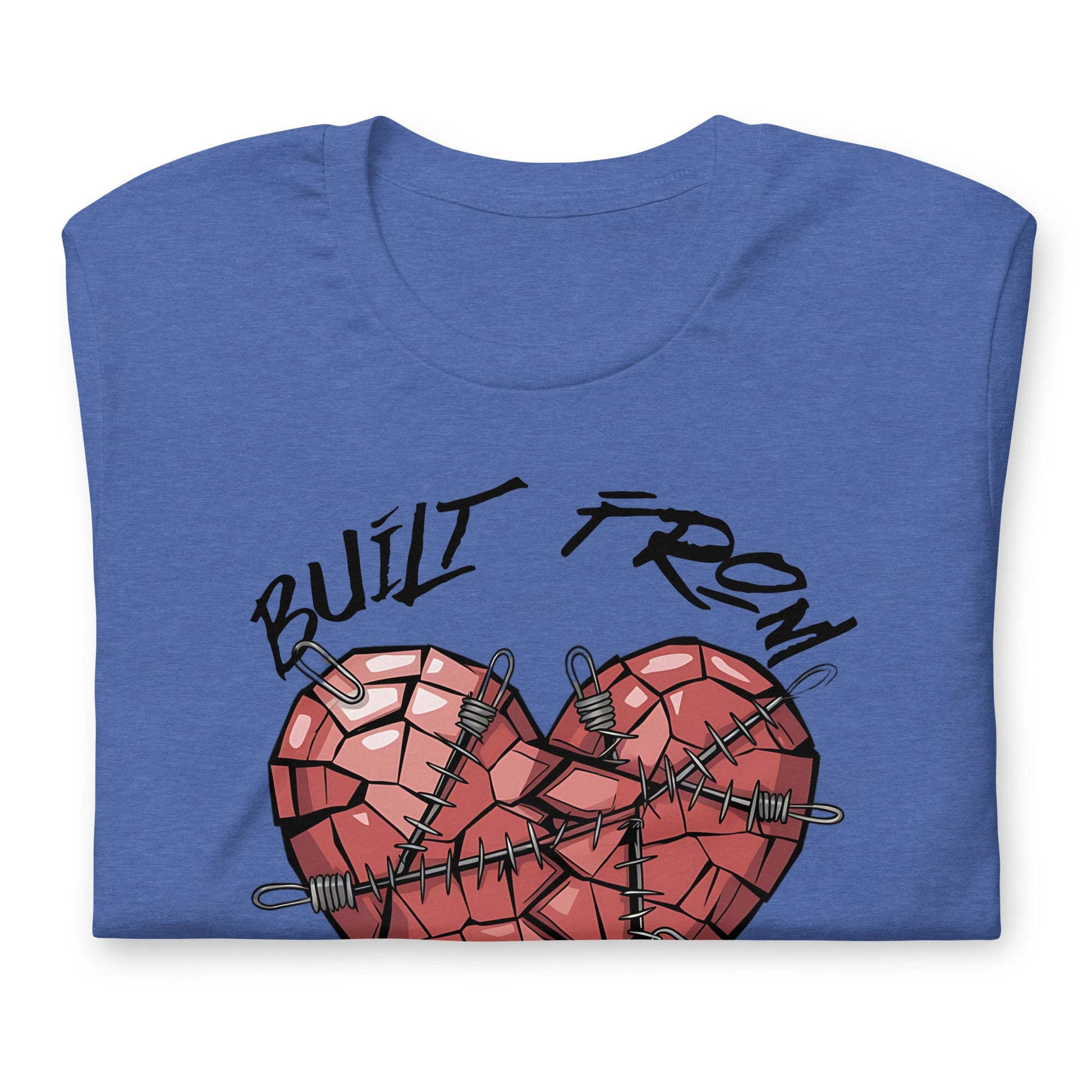 Built from Broken Pieces Grunge Heart Women's Tee - Sublimegifts4u.com