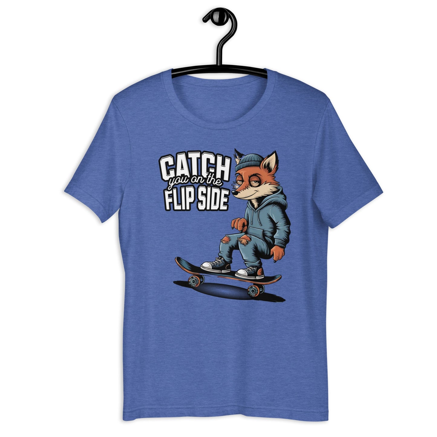 Catch You on the Flipside Grunge Fox Skateboard Women's Tee - Sublimegifts4u.com