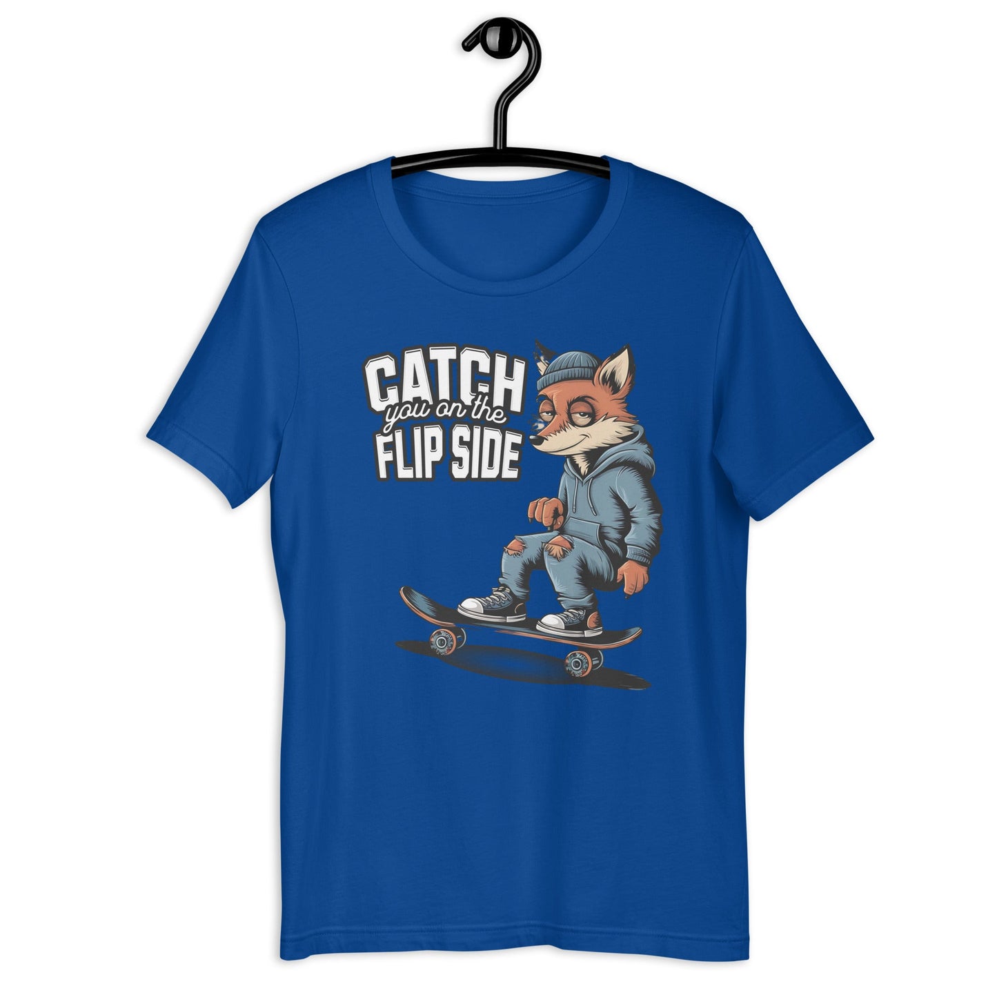 Catch You on the Flipside Grunge Fox Skateboard Women's Tee - Sublimegifts4u.com