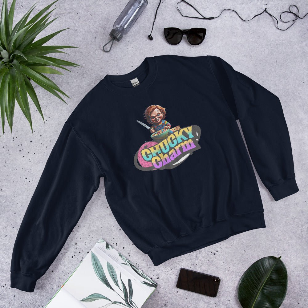 Chucky Charms Sweatshirt | Unisex - Classic Fit Warm & Cozy Sweatshirt - Sublimegifts4u.com