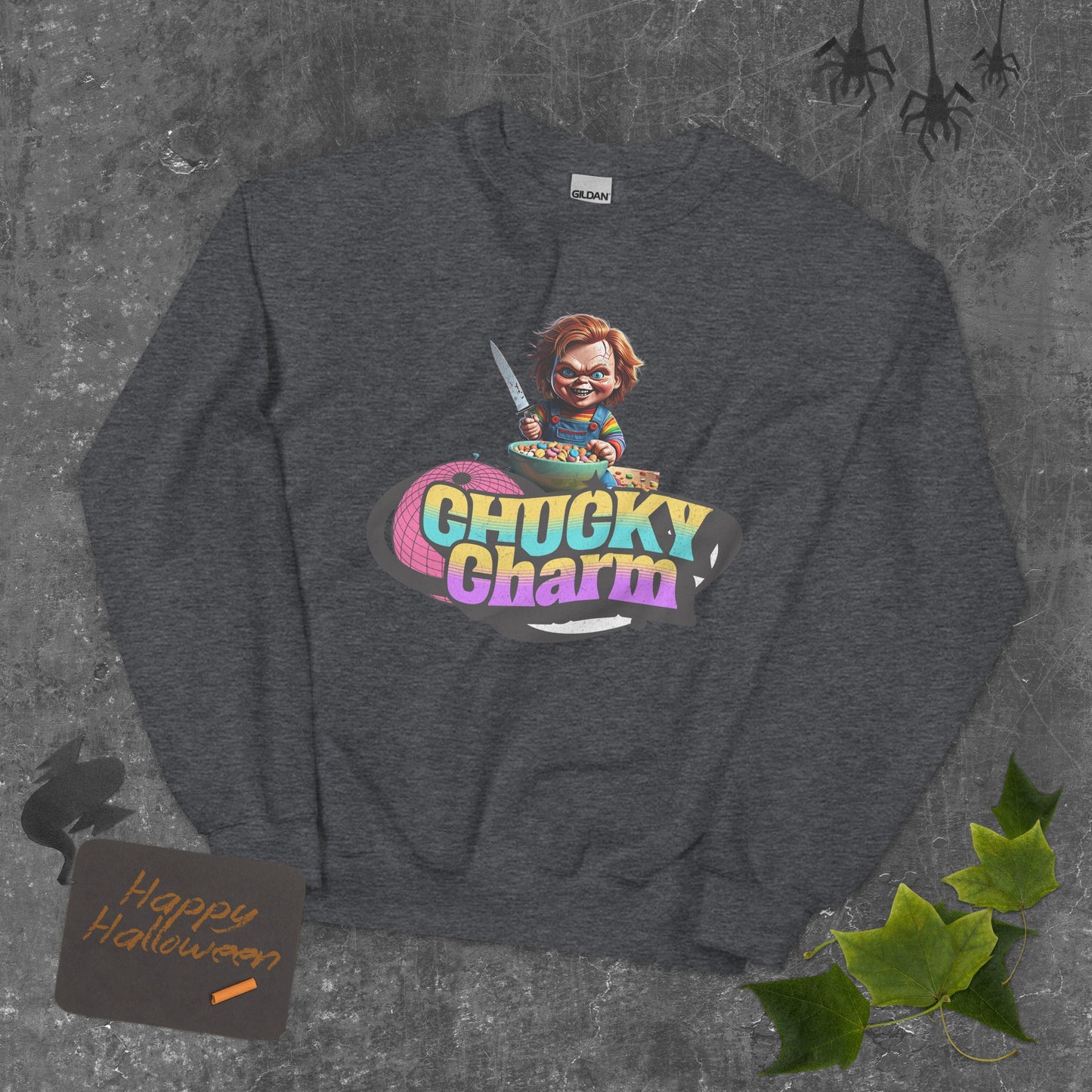 Chucky Charms Sweatshirt | Unisex - Classic Fit Warm & Cozy Sweatshirt - Sublimegifts4u.com