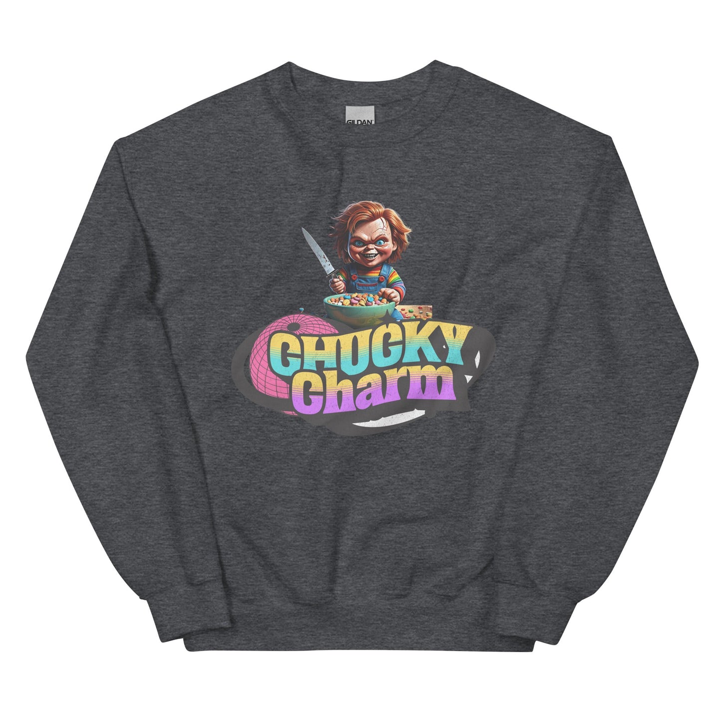 Chucky Charms Sweatshirt | Unisex - Classic Fit Warm & Cozy Sweatshirt - Sublimegifts4u.com