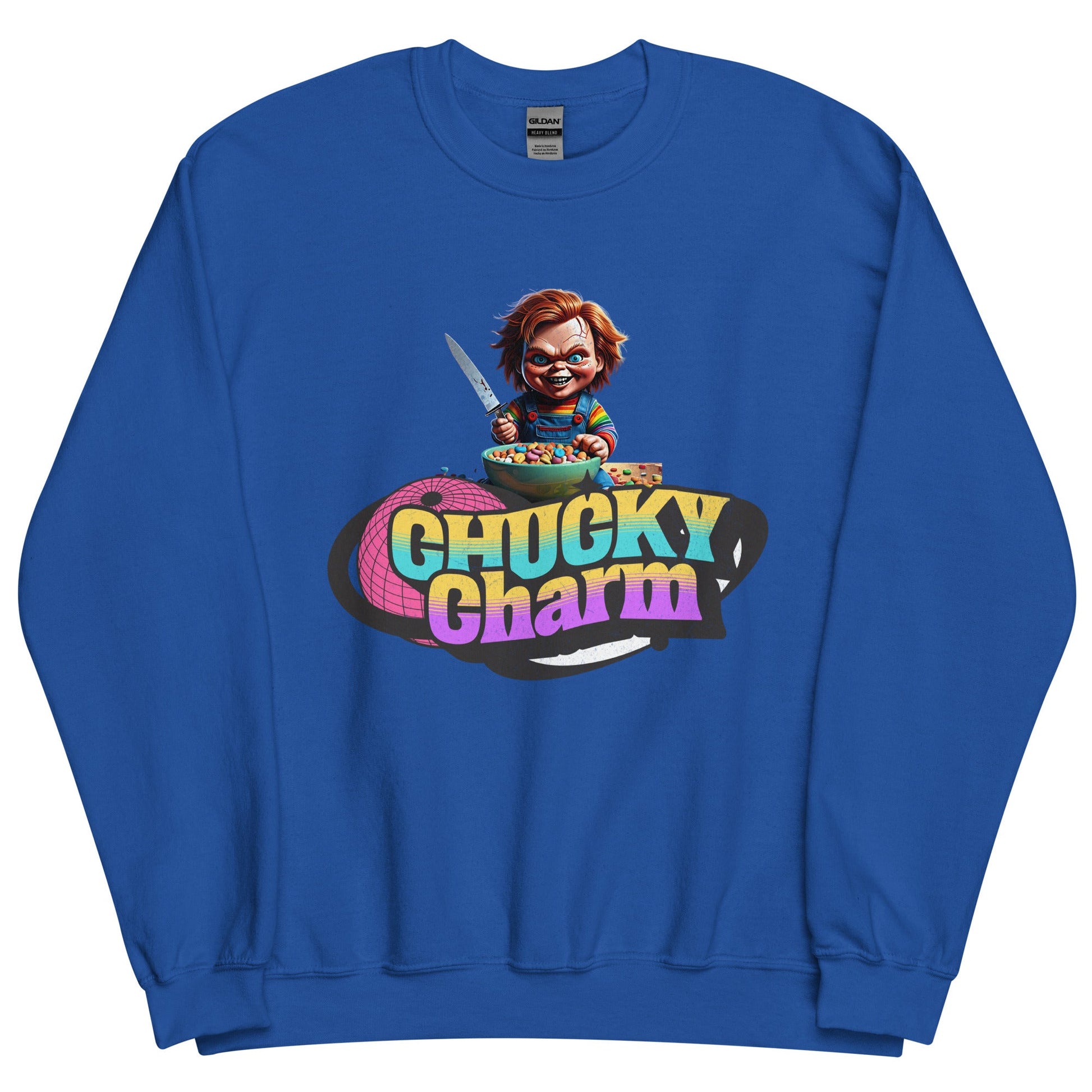 Chucky Charms Sweatshirt | Unisex - Classic Fit Warm & Cozy Sweatshirt - Sublimegifts4u.com