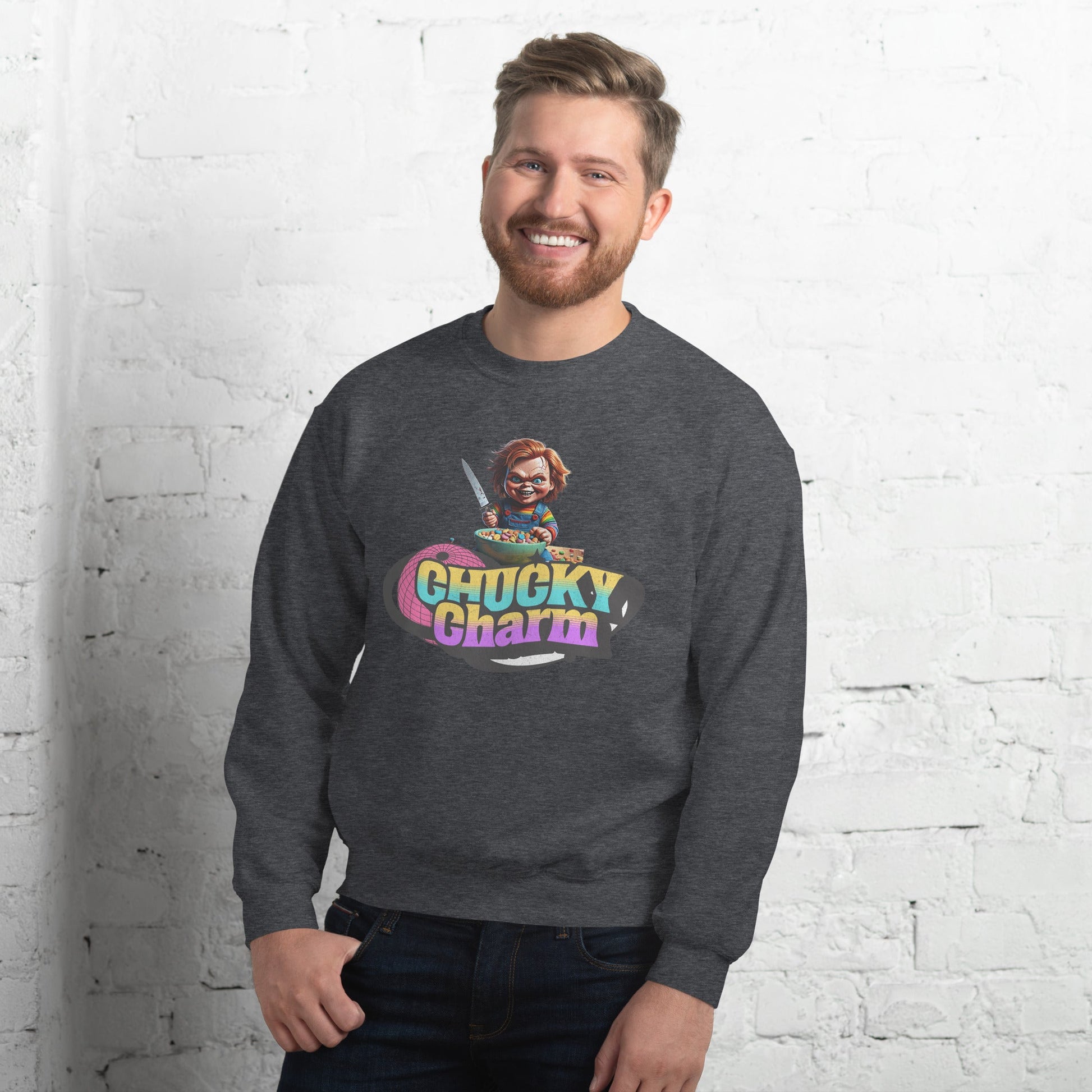 Chucky Charms Sweatshirt | Unisex - Classic Fit Warm & Cozy Sweatshirt - Sublimegifts4u.com