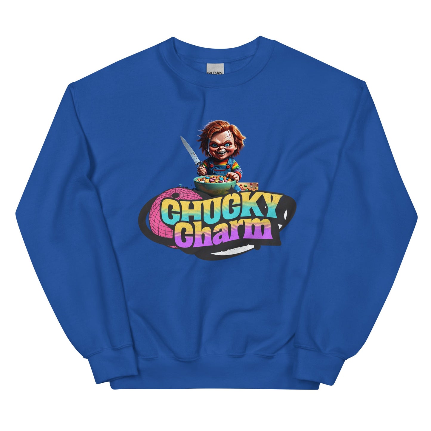 Chucky Charms Sweatshirt | Unisex - Classic Fit Warm & Cozy Sweatshirt - Sublimegifts4u.com