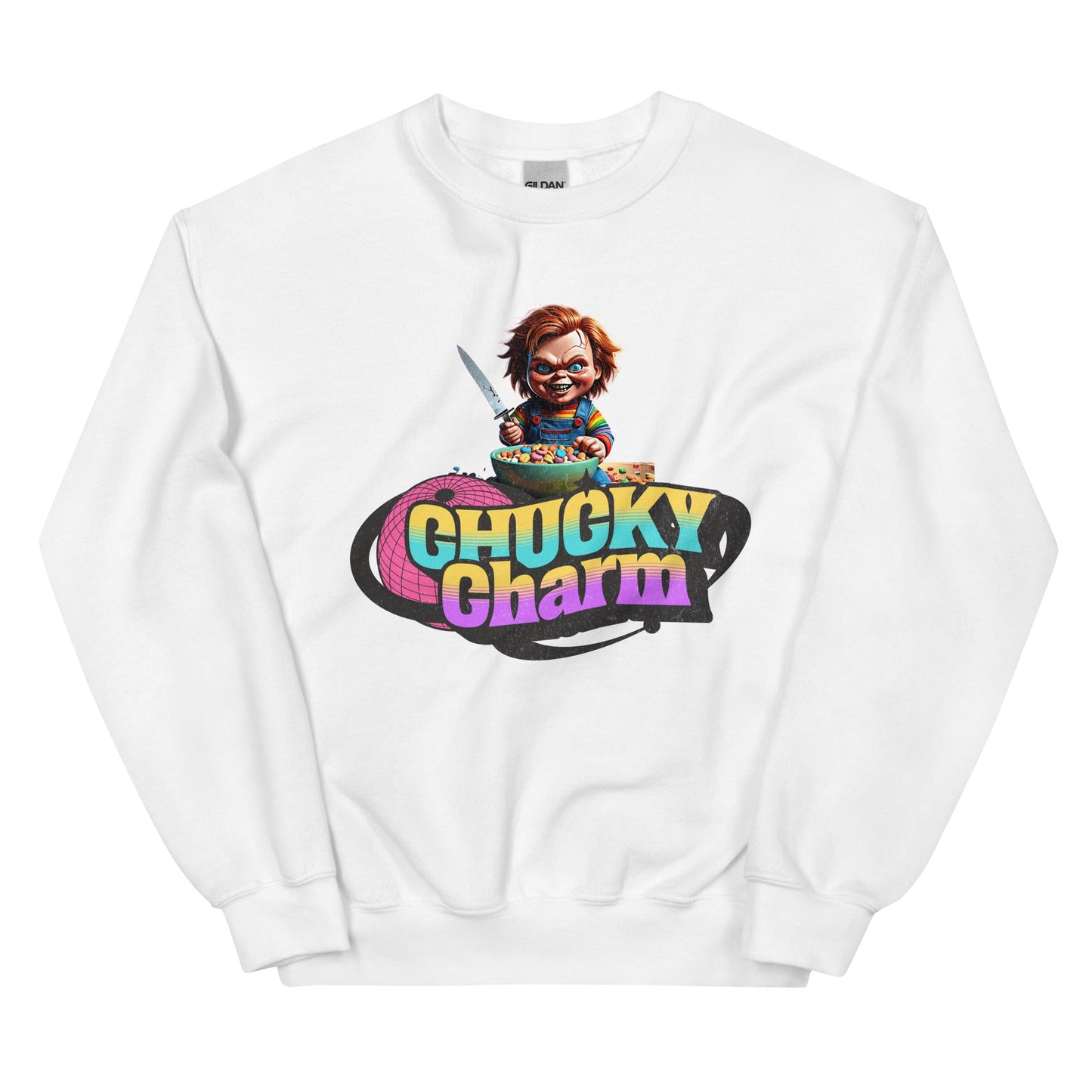 Chucky Charms Sweatshirt | Unisex - Classic Fit Warm & Cozy Sweatshirt - Sublimegifts4u.com