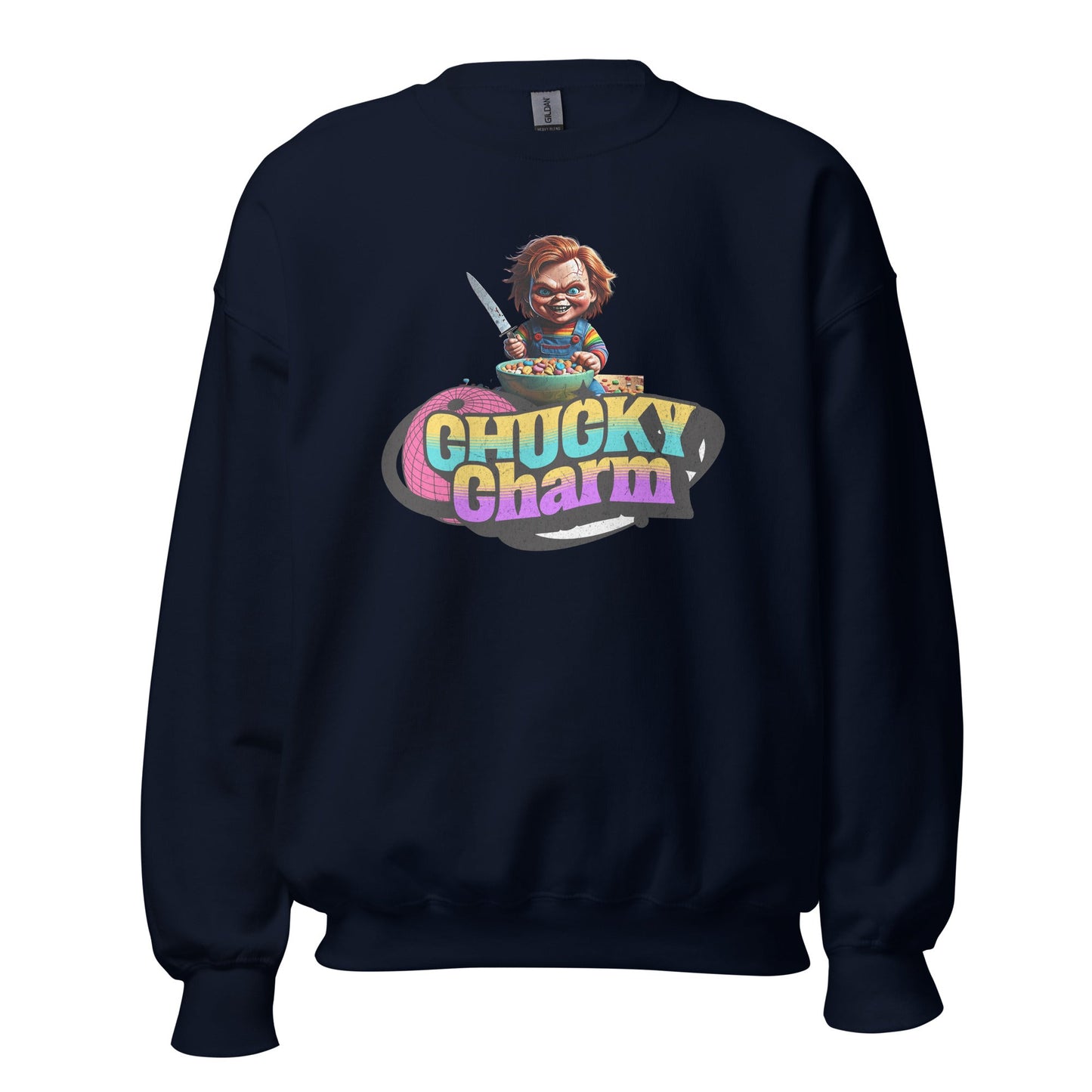 Chucky Charms Sweatshirt | Unisex - Classic Fit Warm & Cozy Sweatshirt - Sublimegifts4u.com