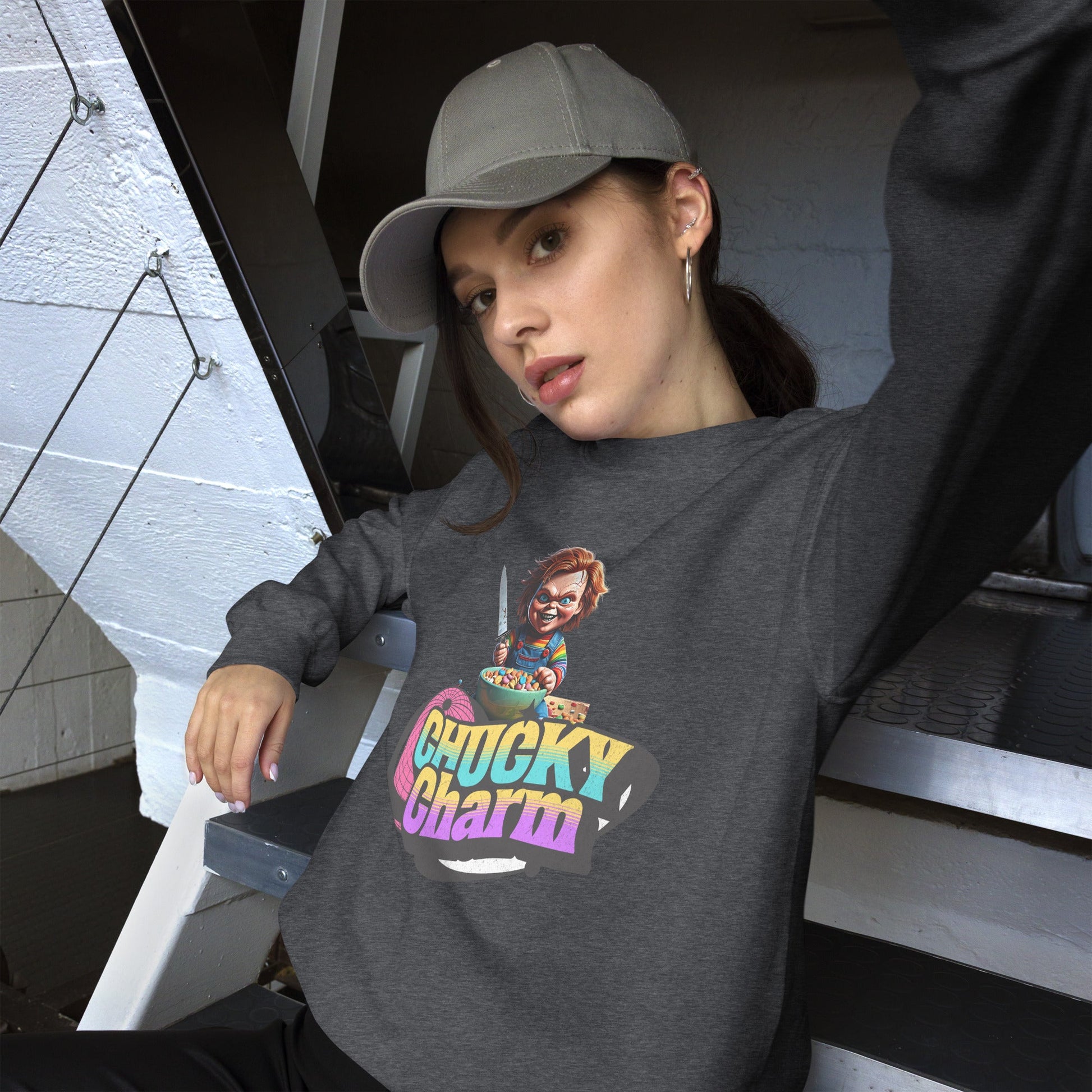 Chucky Charms Sweatshirt | Unisex - Classic Fit Warm & Cozy Sweatshirt - Sublimegifts4u.com