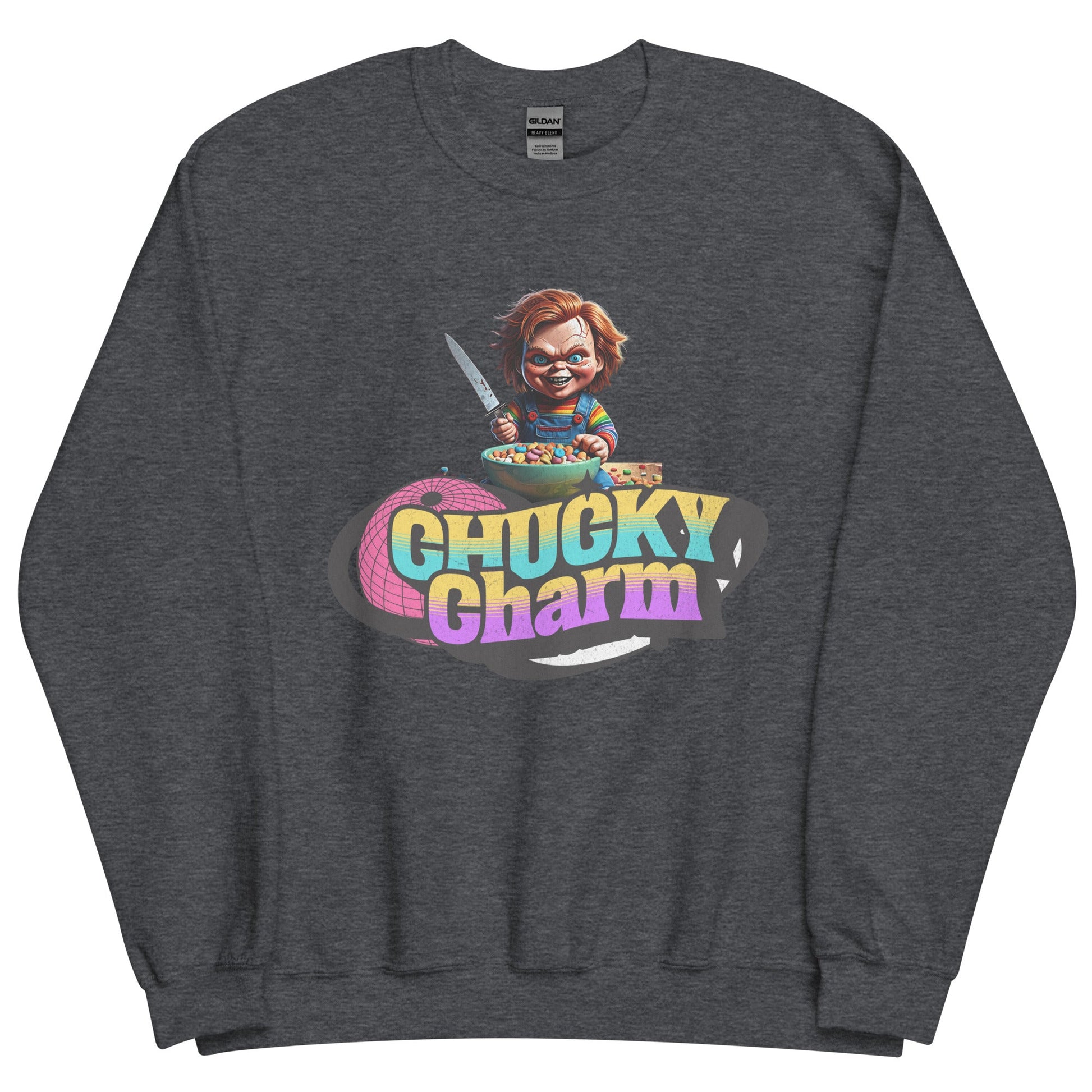 Chucky Charms Sweatshirt | Unisex - Classic Fit Warm & Cozy Sweatshirt - Sublimegifts4u.com