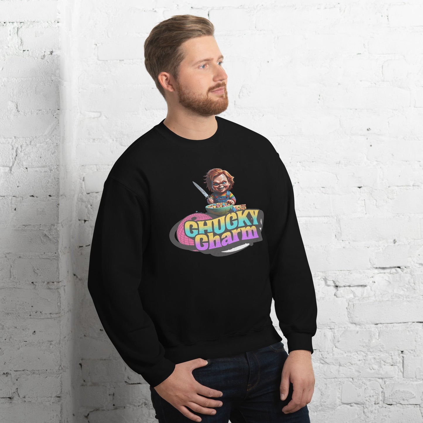 Chucky Charms Sweatshirt | Unisex - Classic Fit Warm & Cozy Sweatshirt - Sublimegifts4u.com