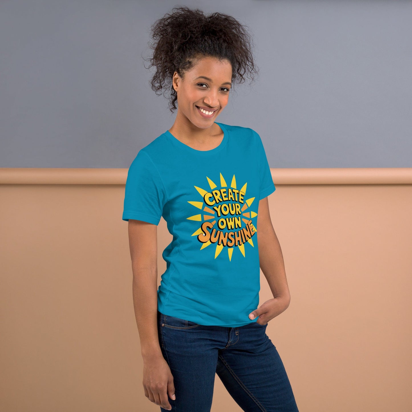 Create Your Own Sunshine Women's T-Shirt - Positive Vibes - Sublimegifts4u.com