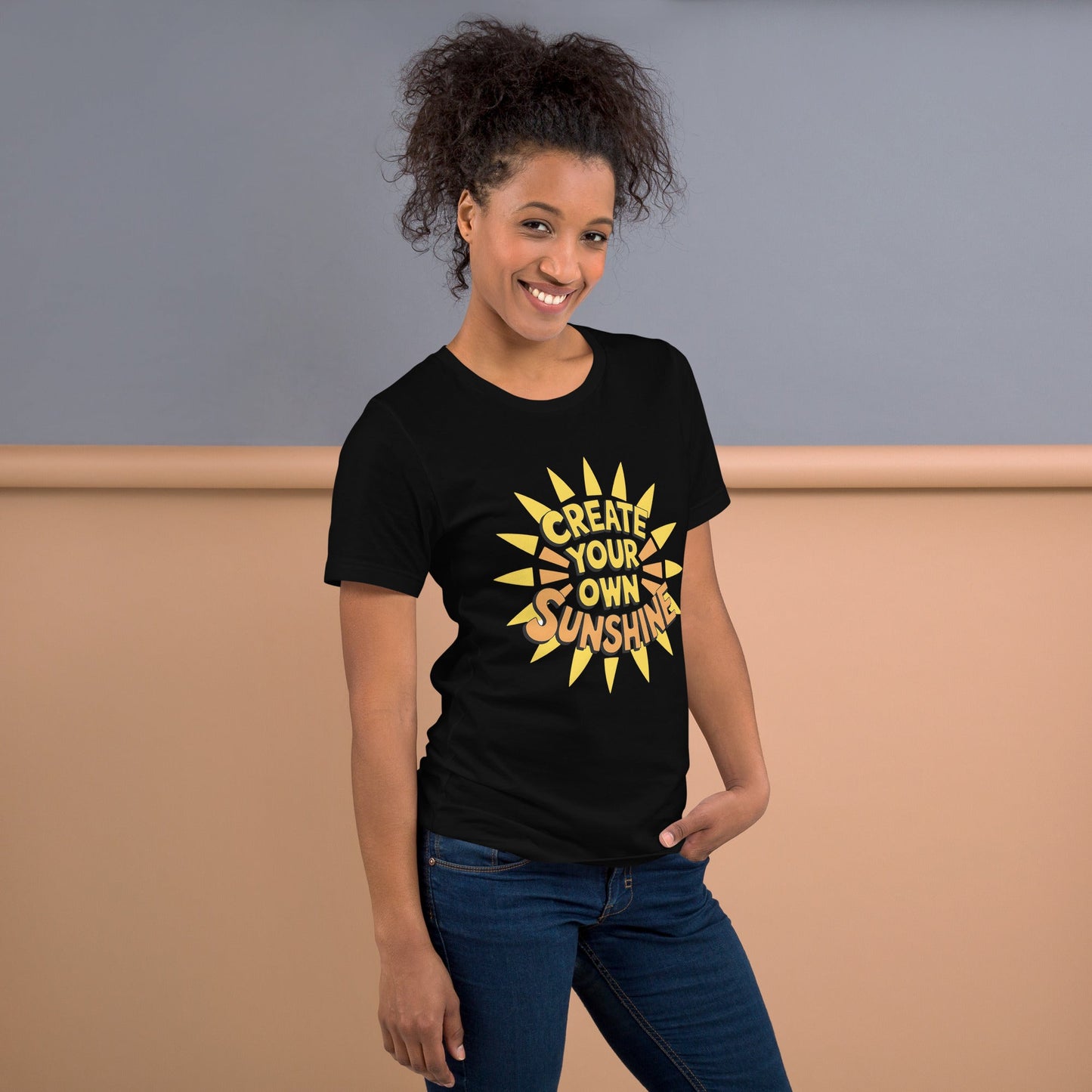 Create Your Own Sunshine Women's T-Shirt - Positive Vibes - Sublimegifts4u.com