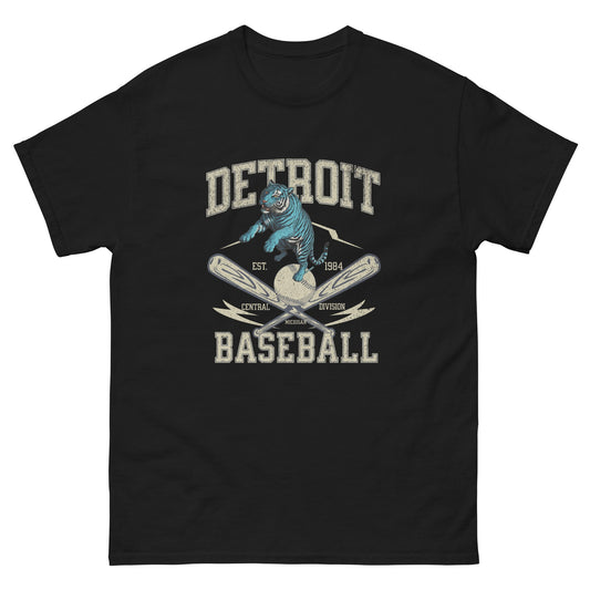 Detroit Tigers Inspired Baseball Tee | Unisex Classic T-Shirt EST 1984 - Sublimegifts4u.com