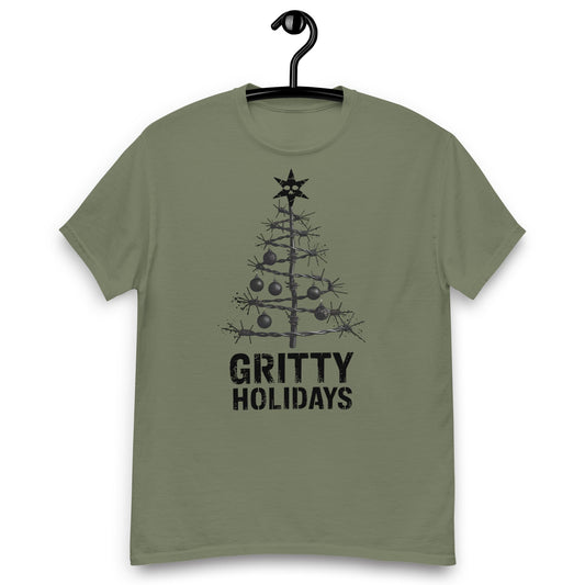 Edgy "Gritty Holiday" Unisex Grunge Tree T-Shirt - Sublimegifts4u.com