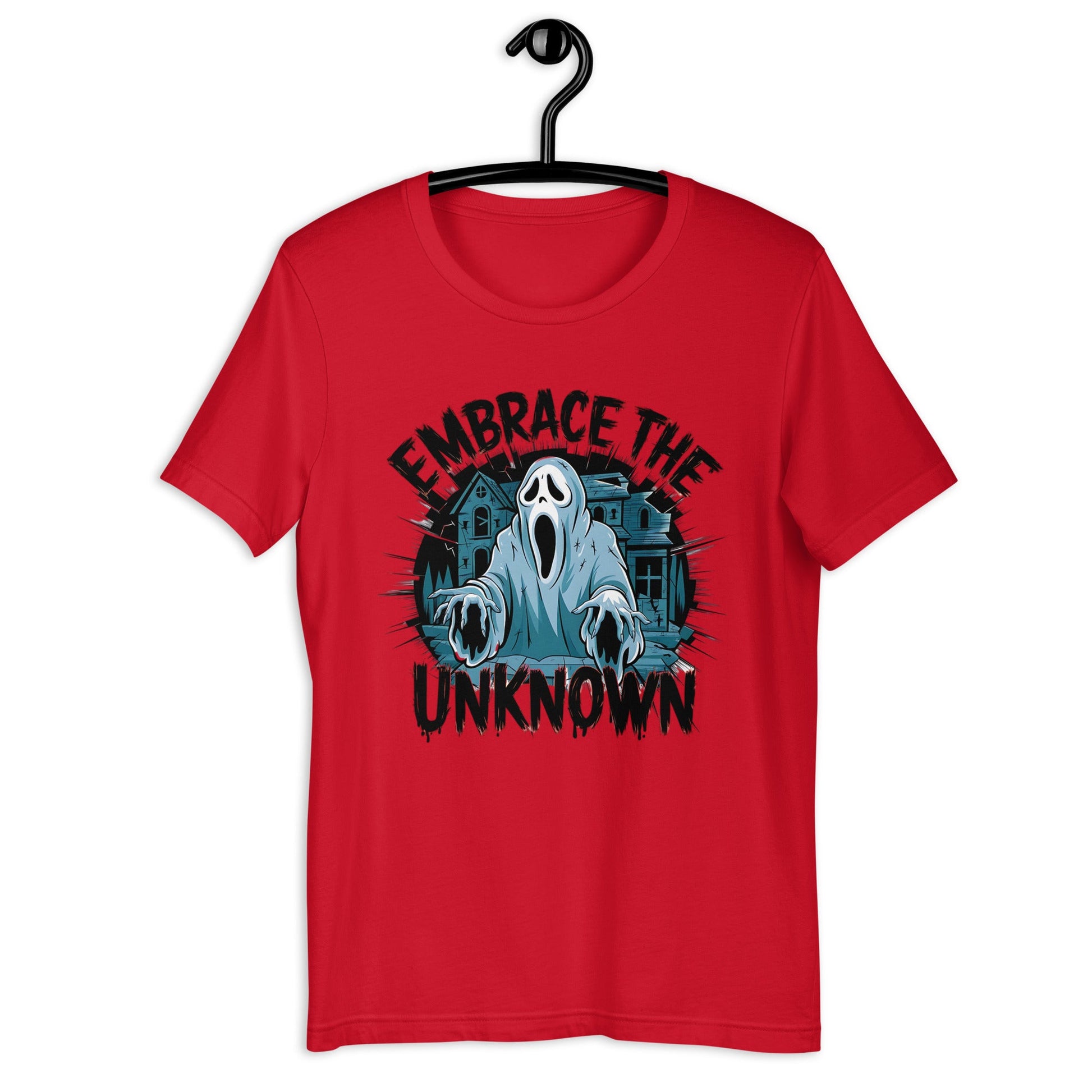 Embrace the Unknown Ghost Graphic T-Shirt for Men – Bold & Comfortable Tee - Sublimegifts4u.com