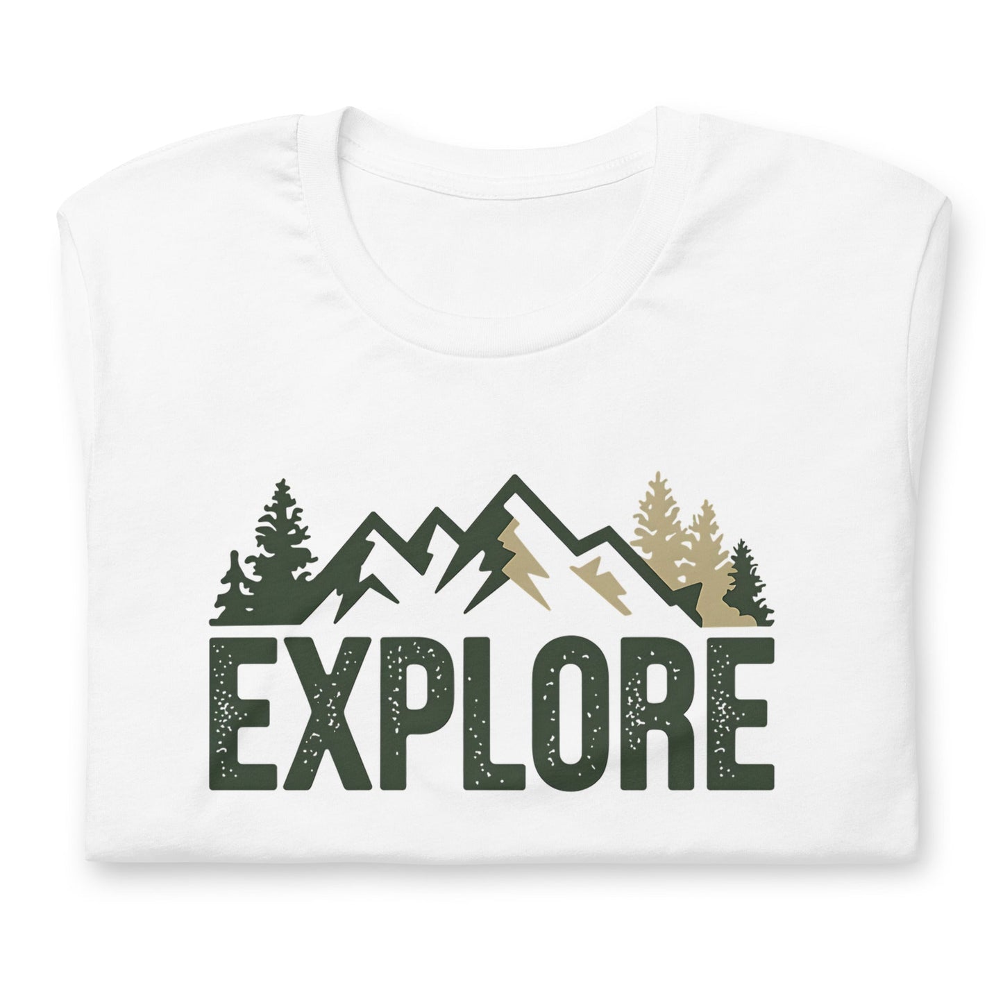 Explore Men's Nature T-Shirt - Minimalist Mountain Design - Sublimegifts4u.com