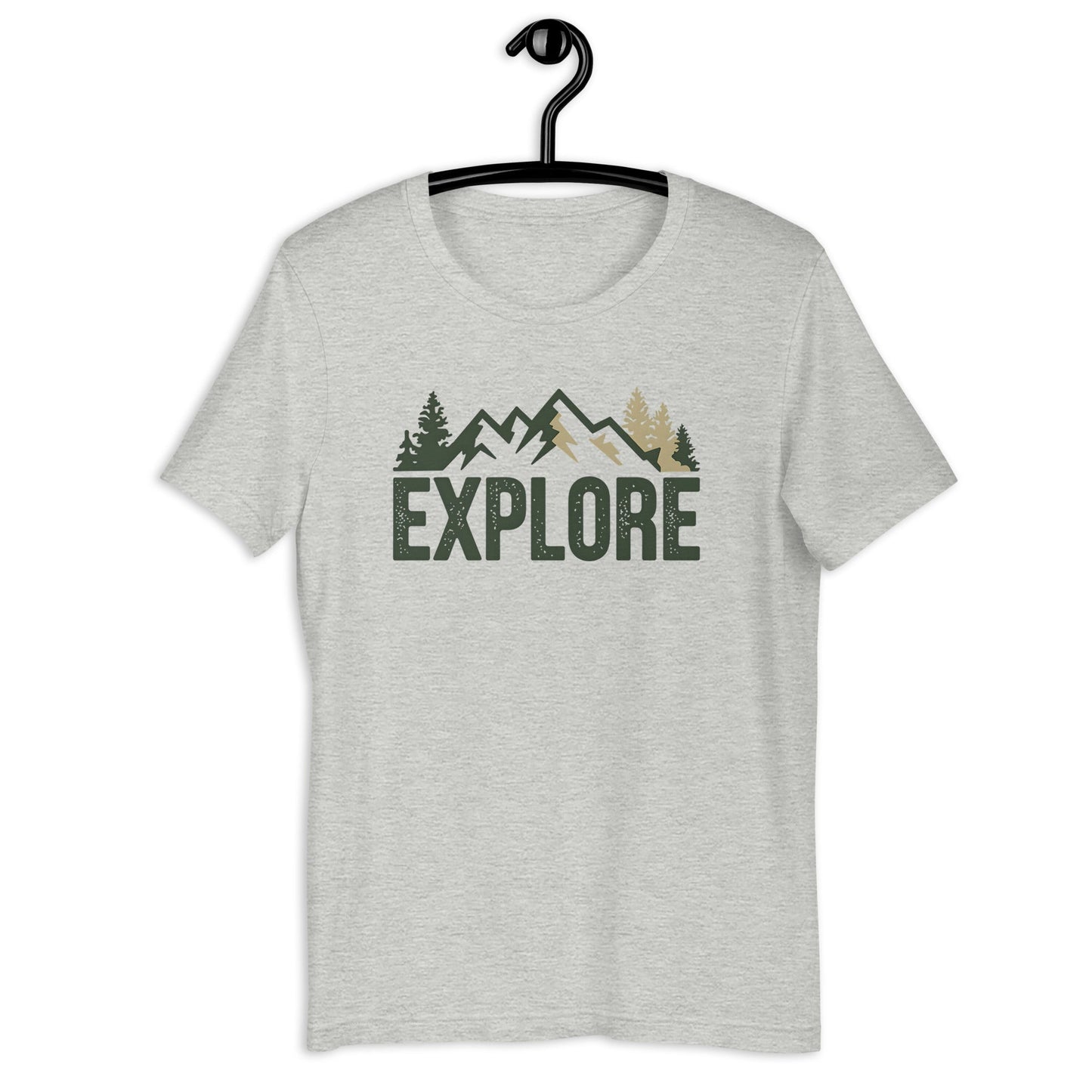 Explore Men's Nature T-Shirt - Minimalist Mountain Design - Sublimegifts4u.com