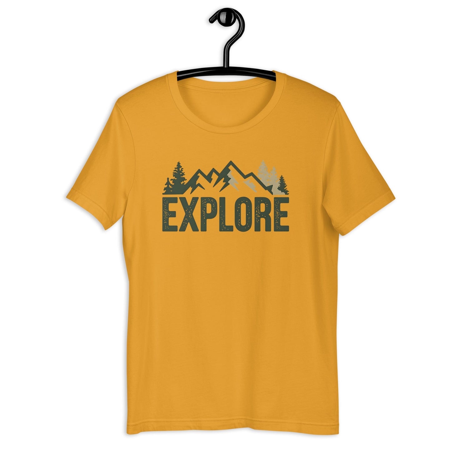 Explore Men's Nature T-Shirt - Minimalist Mountain Design - Sublimegifts4u.com