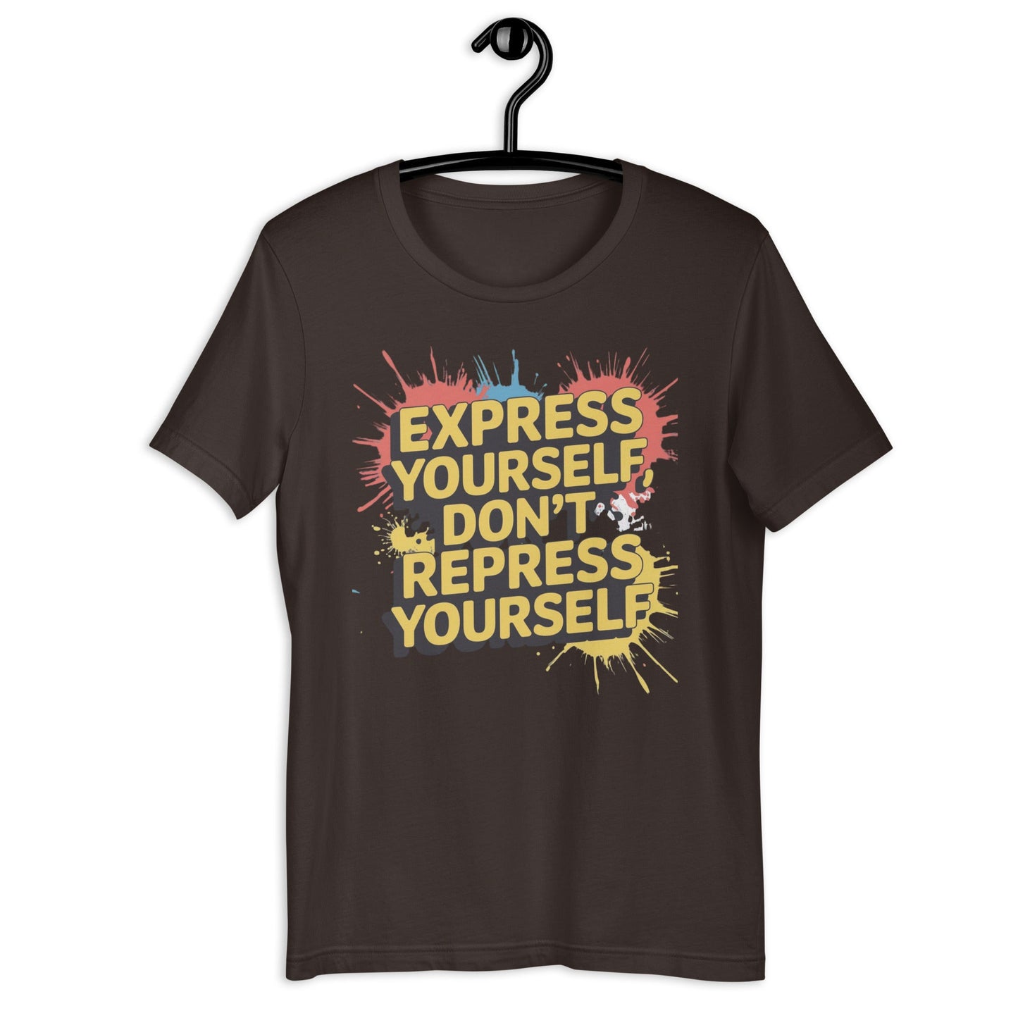 Express Yourself Women's Tee | Motivational Quote Paint Splatter T-Shirt - Sublimegifts4u.com