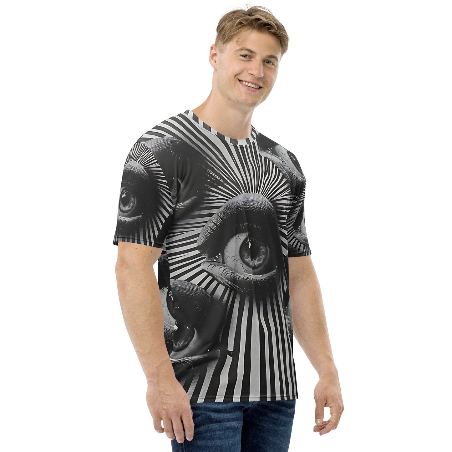 Eyes on You Design T-Shirt - All - Over Print Tee with Hypnotic Appeal - Sublimegifts4u.com